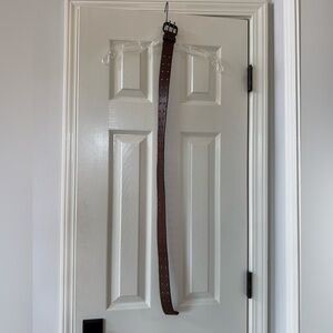 Aeropostale Distressed Brown Leather Belt